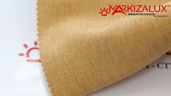Римська штора з тканини Рогожка Гірчичний - тканина Римська штора з тканини Рогожка Гірчичний - тканина