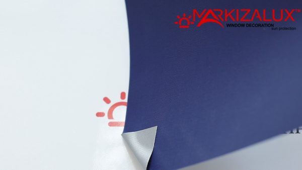Рулонні штори Шовк blackout Alu синій
