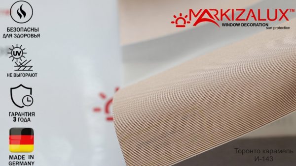 Рулонная штора день ночь с тканью Торонто (Германия)